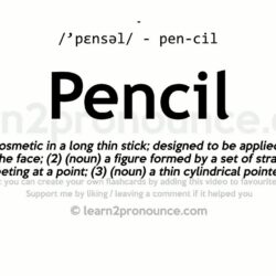 Pencil definition